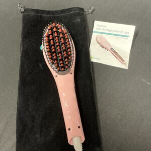Apalus‎ Hair Straightening Brush Ceramic Pink Pre-owned Tested & Working